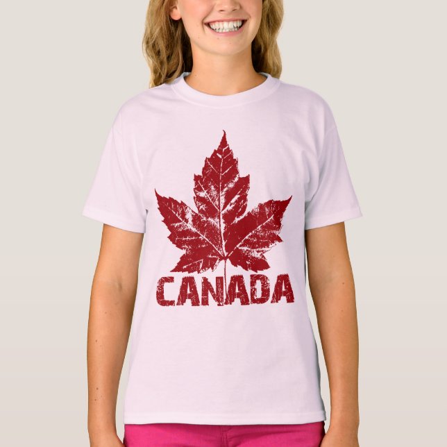 T-shirt Fille Canada Sweatshirt Chemises souvenirs pour en (Devant)