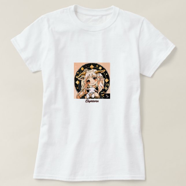 T-shirt Fille Capricorne (Design devant)