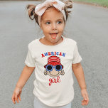 T-shirt fille Casquette américaine mignonne<br><div class="desc">T-shirt fille Casquette américaine mignonne</div>