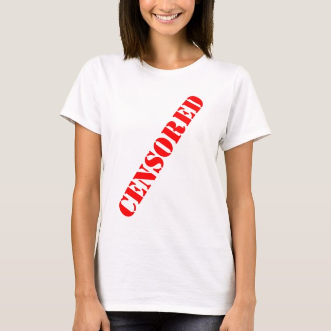 T-shirt fille censurée (Devant)