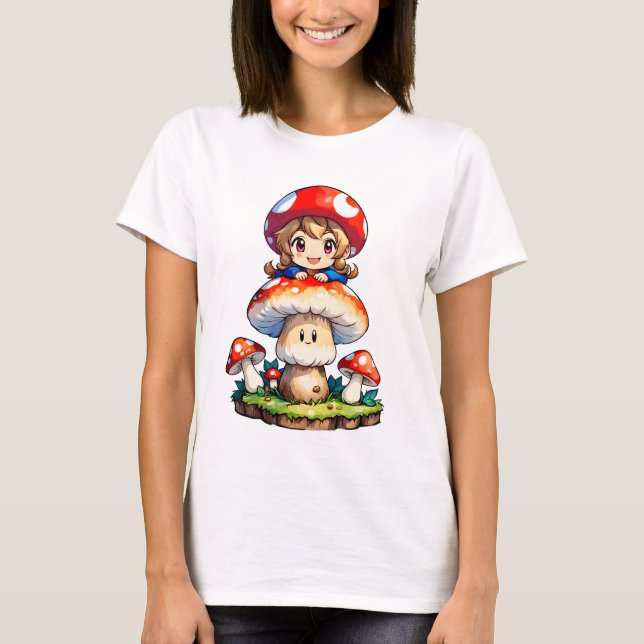 T-shirt Fille champignon (Devant)