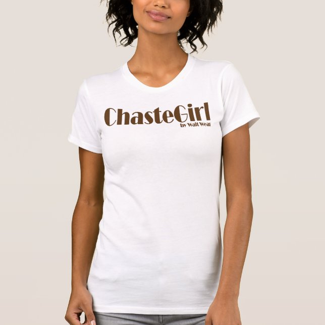 T-shirt Fille chaste par usage d'attente (Devant)