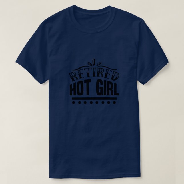 T-shirt Fille chaude retraitée01 (Design devant)