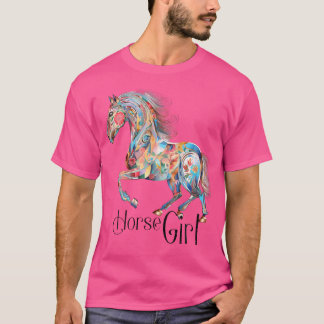 T-shirt Fille Cheval Juste Une Fille Qui Aime Les Chevaux 