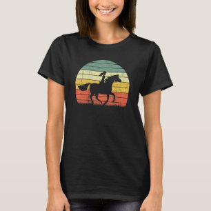 T-shirt Fille chevauchant Cowgirl vintage Ranch Texas