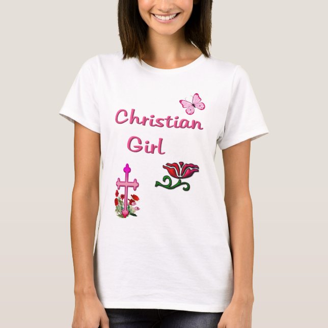 T-shirt Fille chrétienne  (Devant)