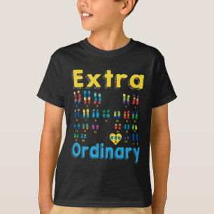T-shirt Fille Chromosome Xx Extra Monde Syndrome de Down D