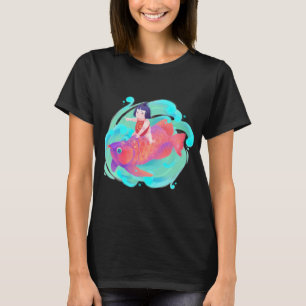 T-shirt Fille Colorée & Poisson