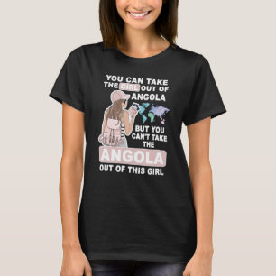 T-shirt Fille cool d'Angola Fière Angola Fille
