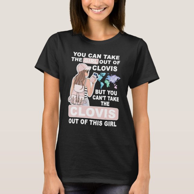 T-shirt Fille cool de Clovis City  Fière fille de Clovis (Devant)