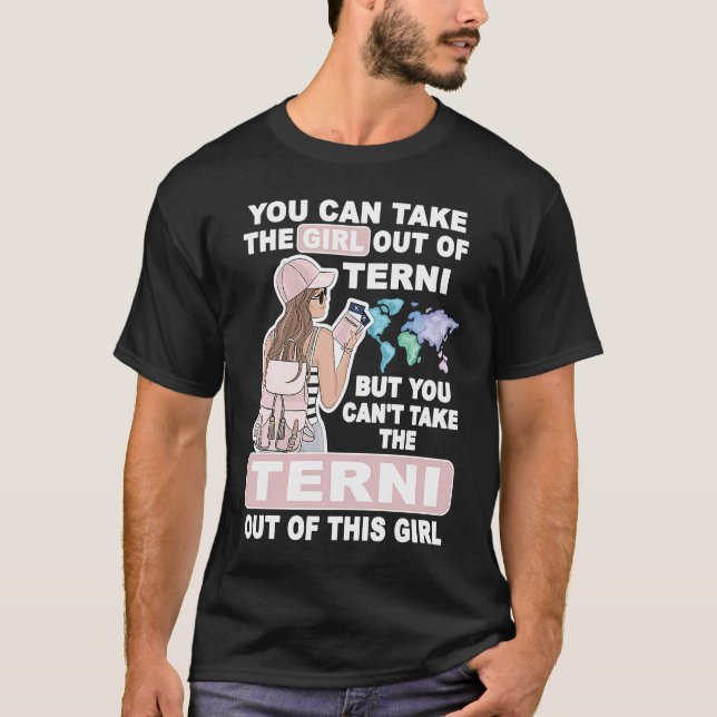 T-shirt Fille cool de Terni Ville Fière Fille Terni (Devant)