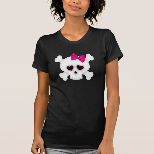 T-shirt fille crâne (Devant)