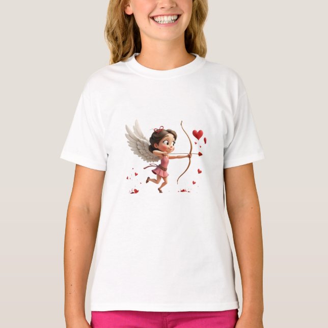 T-shirt fille cupidon (Devant)