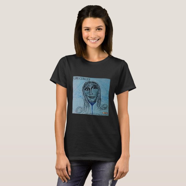 T-SHIRT FILLE CURIEUSE (Devant entier)