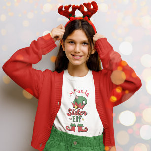 T-shirt fille customisée de la Soeur Elf de Noël