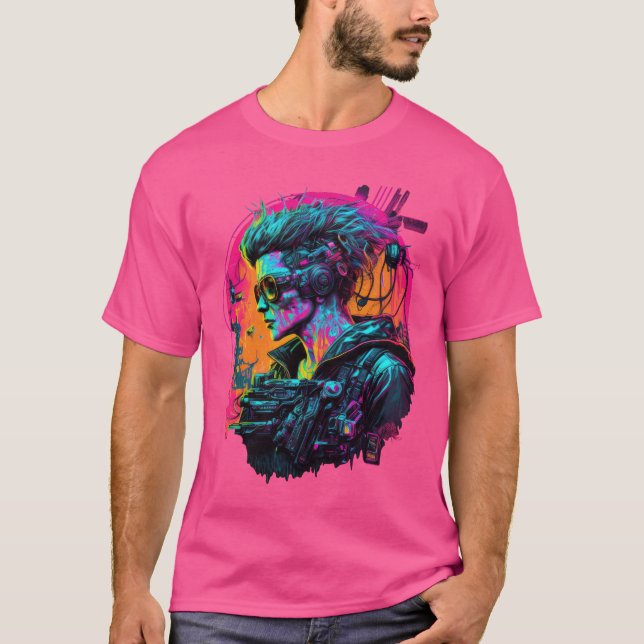 T-shirt fille Cyberpunk (Devant)