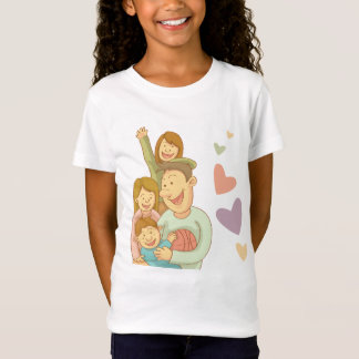 T-Shirt Fille d'Amour de Famille