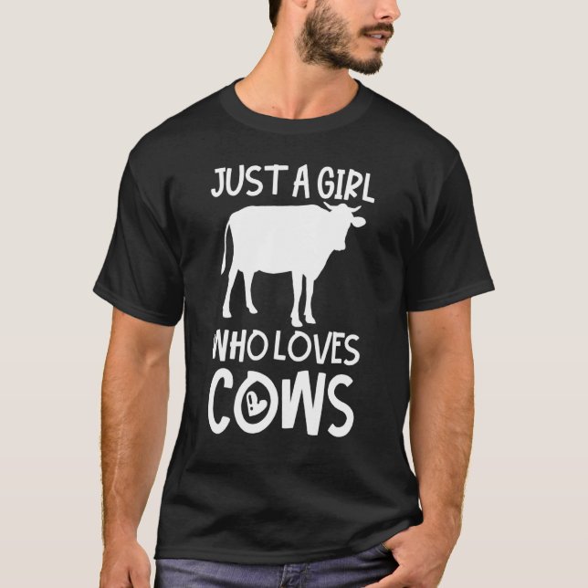T-shirt Fille d'amour de vache (Devant)