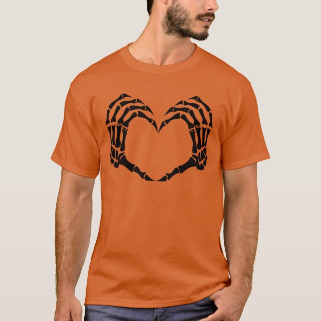 T-shirt Fille d'amour squelette (Devant)