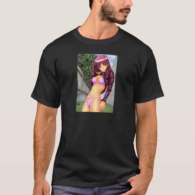 T-shirt Fille d'Anime de bikini (Devant)