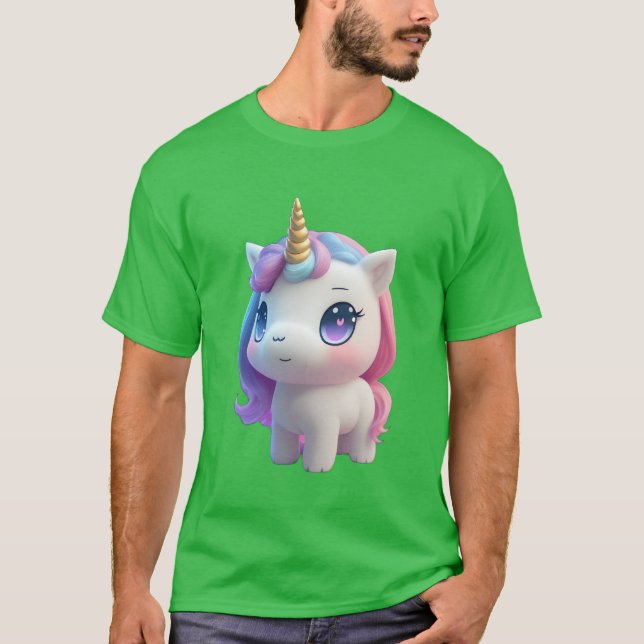 T-shirt Fille d'anime licorne (Devant)