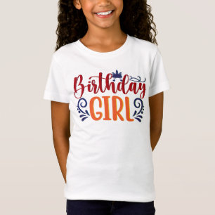 T-shirt fille d'anniversaire
