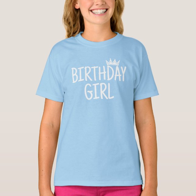 T-shirt Fille d'anniversaire (Devant)