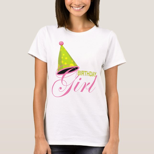 T-shirt Fille d'anniversaire (Devant)