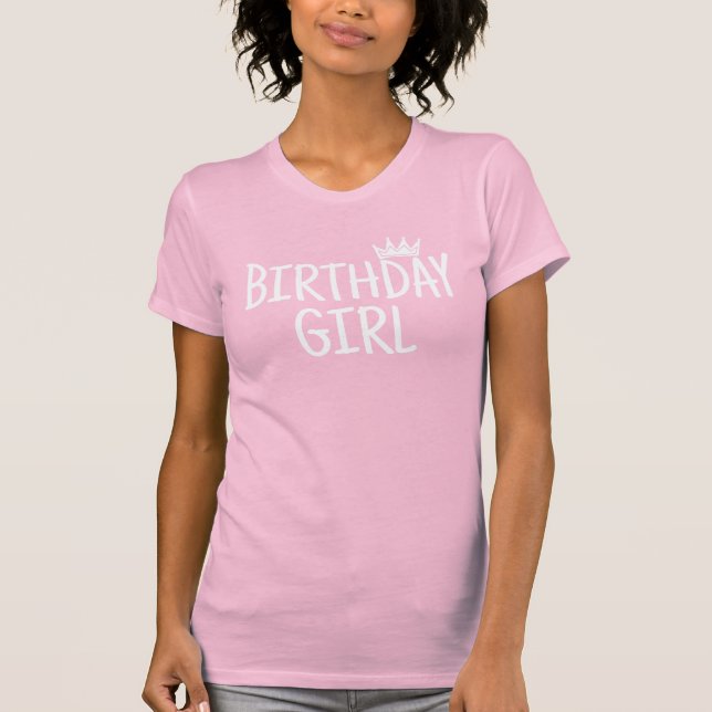 T-shirt Fille d'anniversaire (Devant)