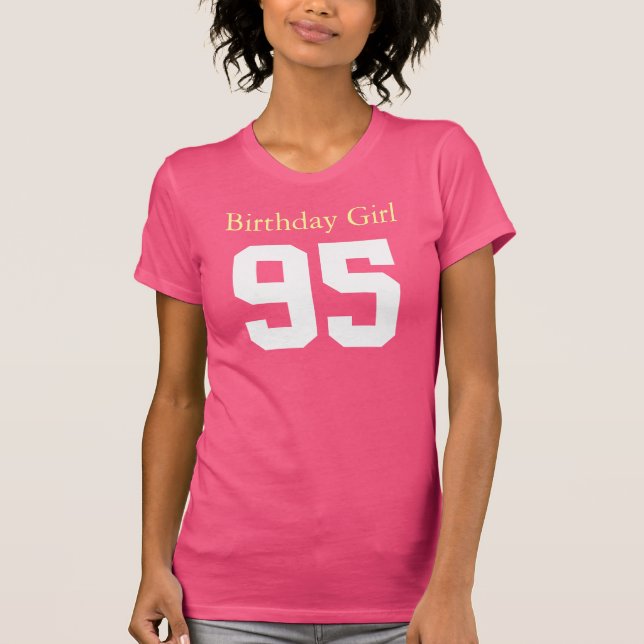 T-shirt Fille d'anniversaire 95 (Devant)