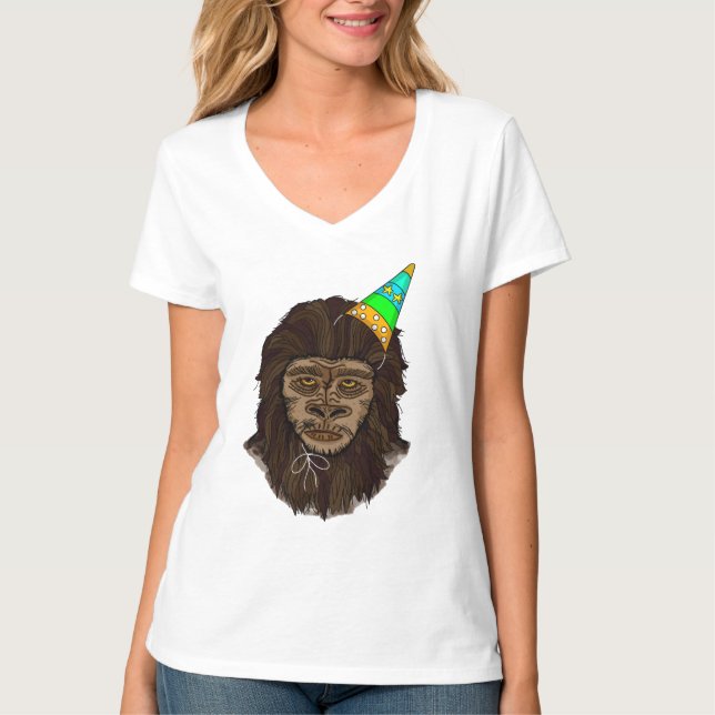 T-shirt Fille d'anniversaire Bigfoot (Devant)