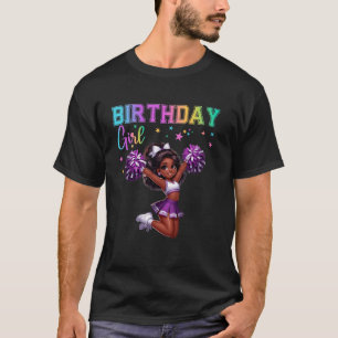 T-shirt Fille d'anniversaire de meneuse de claque Fête de