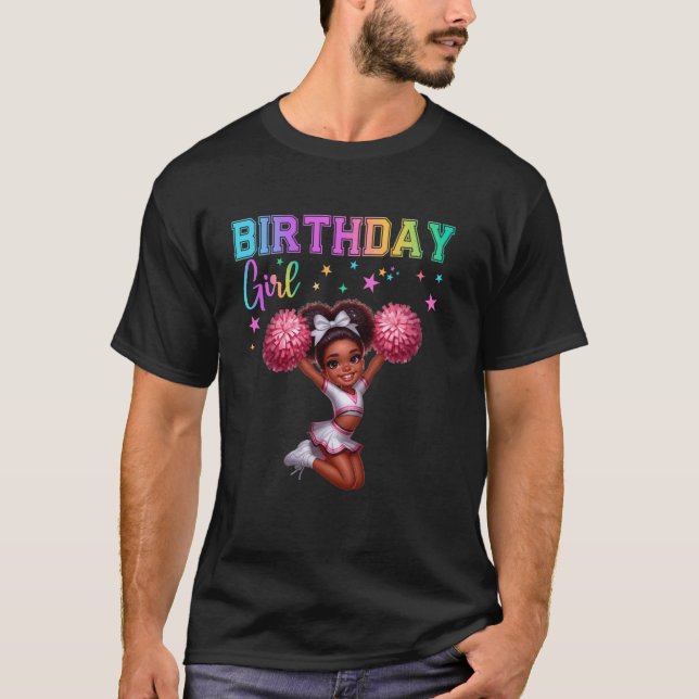T-shirt Fille d'anniversaire de meneuse de claque Fête de  (Devant)