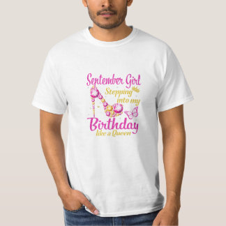 T-shirt Fille d'anniversaire de sept