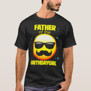 T-shirt Fille d'anniversaire Emoji pour papa