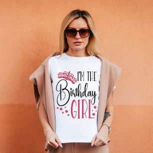 T-shirt Fille d'anniversaire personnalisées Escouade d'ann
