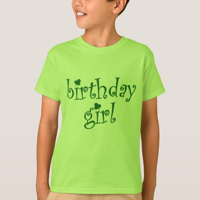 T-shirt Fille d'anniversaire pour les filles (Devant)