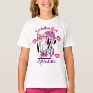 T-shirt Fille d'anniversaire Sept 7 Spa