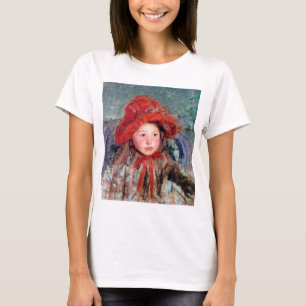 T-shirt Fille dans un grand Casquette rouge, Mary Cassatt