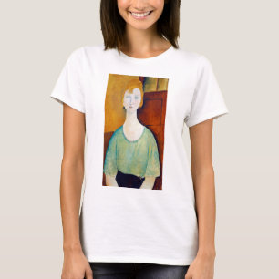 T-shirt Fille dans une blouse verte, Modigliani