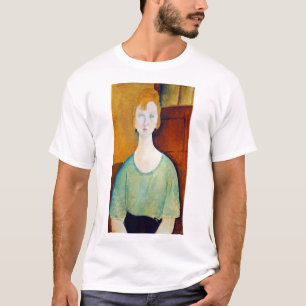 T-shirt Fille dans une blouse verte, Modigliani