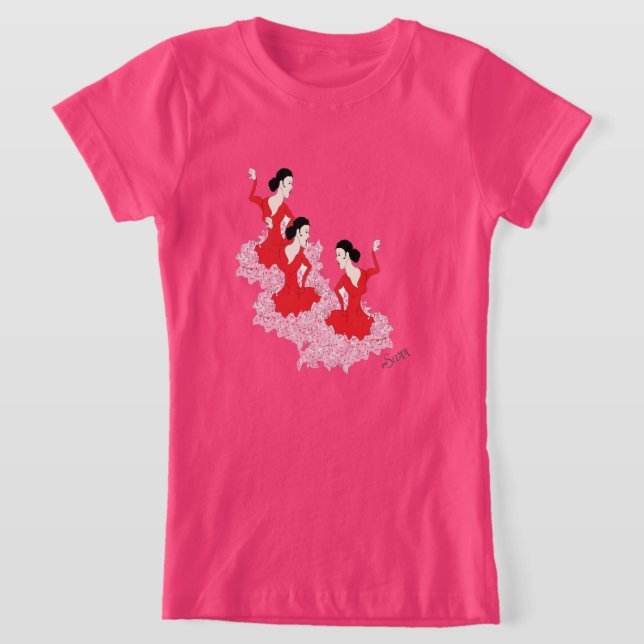 T-shirt fille : Danseur espagnol (Poser)