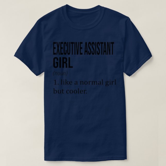 T-shirt Fille D'ASSISTANCE EXÉCUTIVE Comme Une Fille Norma (Design devant)