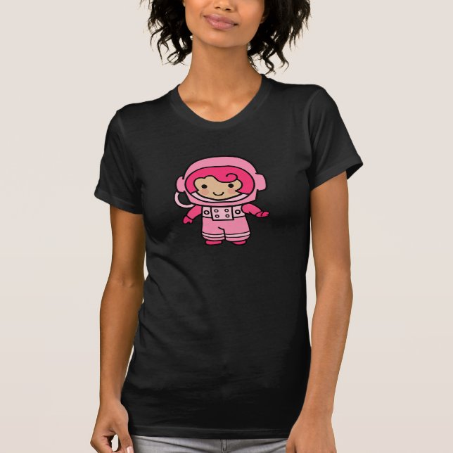 T-shirt Fille d'astronaute (Devant)