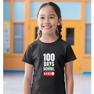 T-shirt Fille de 100 jours d'école Enfants
