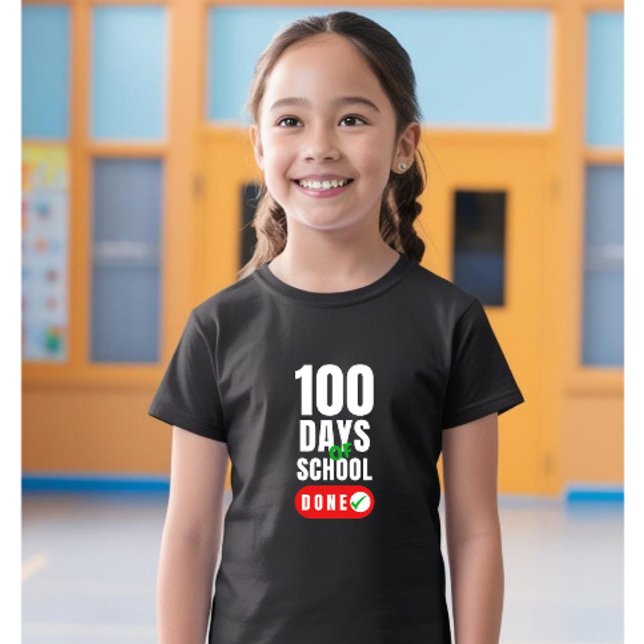 T-shirt Fille de 100 jours d'école Enfants (Créateur téléchargé)