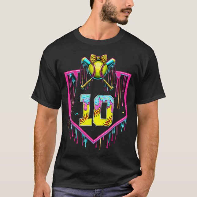 T-shirt Fille de 10 ans Ice Cream Softll Drip Coquette  (Devant)