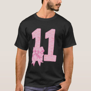 T-shirt Fille de 11 ans coquette arc rose pour anniversair
