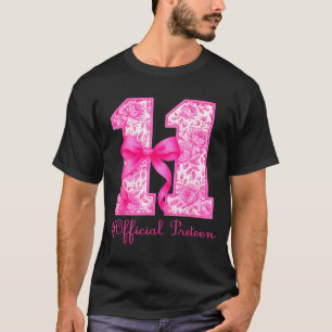 T-shirt Fille de 11 ans pour son anniversaire officielle R