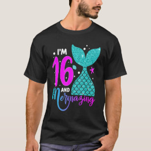 T-shirt Fille de 16 ans Deuxième Fille de 16e anniversaire